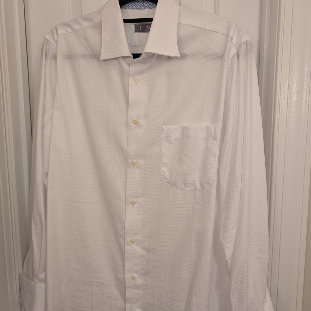 Classic White Dress Shirt for Men